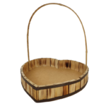 Cesta Coração Rústica Grande
