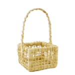 Porta 1 Violeta de Palha com alça